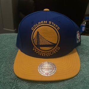 Golden State Warriors mens hat. Blue and gold. Never worn.
